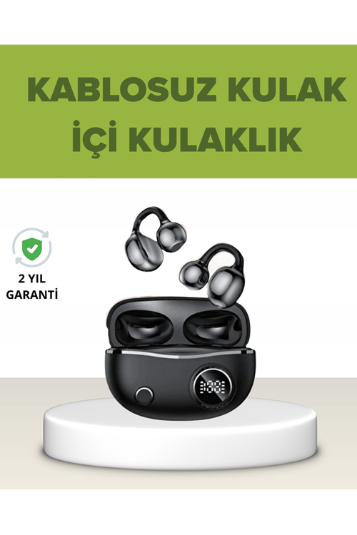 Açık Kulak Tasarımlı Bluetooth 5.4 Kablosuz Kulaklık – Uzun Pil Ömrü