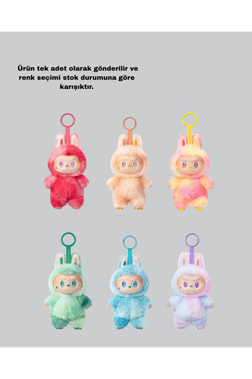 Dekoratif Yumuşak Labubu Peluş Figür – Koleksiyonluk ve Çocuklara Uygun Hediye 20 cm
