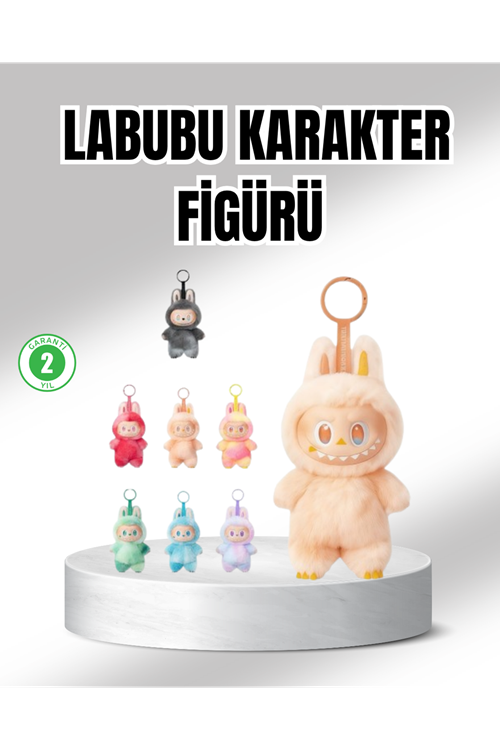 Labubu Peluş Oyuncak – Koleksiyonluk Yumuşak Dekoratif Figür 20 cm