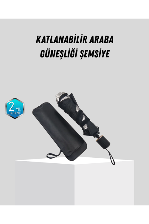 Ön Cam Güneşliği – Kalın Kumaş ve Cam Elyaf İskelet ile Maksimum UV Koruma