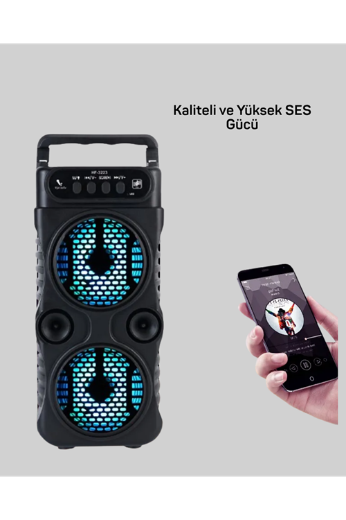 LED Parti Işıklı Bluetooth Hoparlör