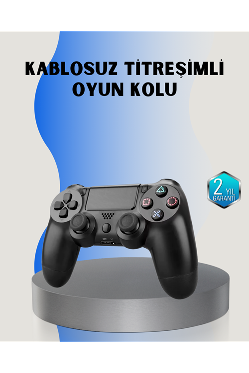 PS4 Uyumlu Kablosuz Oyun Kolu – Gerçekçi Titreşimli Geri Bildirim