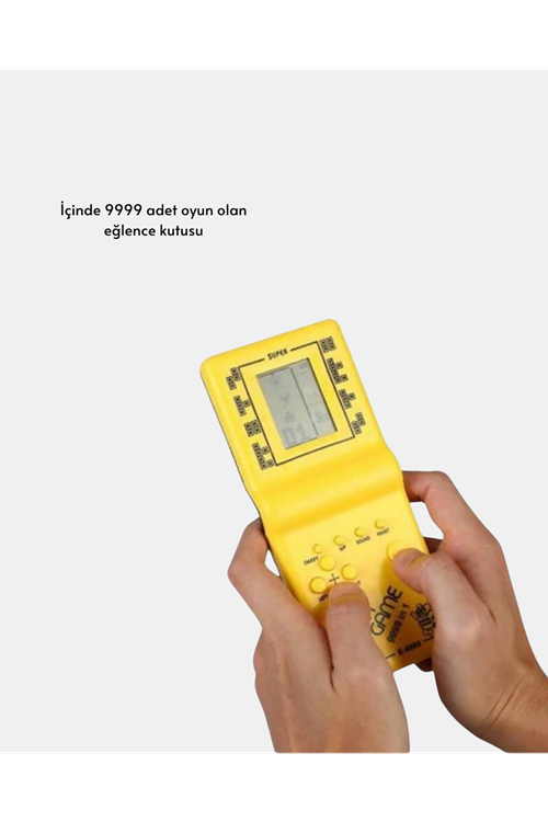 Taşınabilir El Aterisi Gameboy – Klasik Tetris Oyunu, Pil ile Çalışan Mini El Konsolu