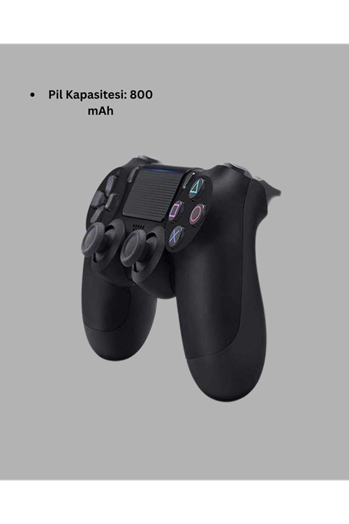 Kablosuz Titreşimli Oyun Kolu – PS4 Uyumlu Ergonomik Tasarım ve Uzun Pil Ömrü