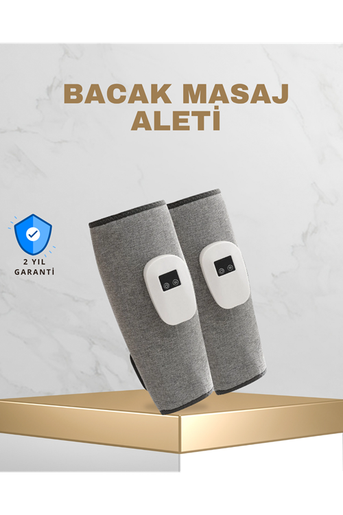 Taşınabilir Şarjlı Baldır Masaj Aleti – 3 Kademeli Isı ve Basınç Ayarı, Titreşim Fonksiyonlu