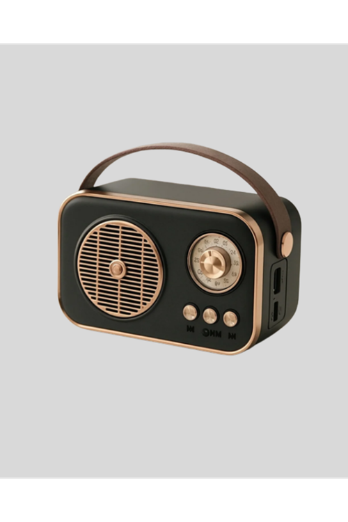 Retro Bluetooth Radyo – Nostaljik Tasarım, TF Kart ve USB Destekli