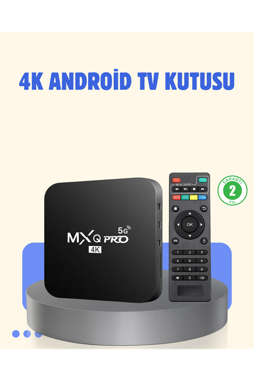4K Android TV Box – 2GB RAM 16GB ROM, Hızlı Wi-Fi Bağlantılı Akıllı Medya Kutusu