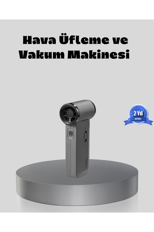 Şarjlı 130000 RPM Hava Üflemeli ve Vakumlu Araç Ev Temizlik Makinesi
