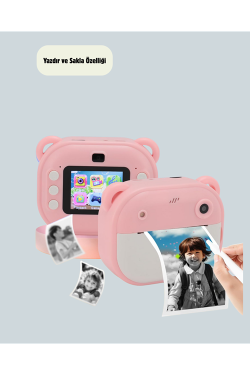 Termal Baskılı HD Şipşak Kamera 24MP Çift Lensli 32GB Hafızalı