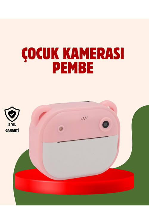Çocuklar İçin Şipşak Yazıcı Kamera 24MP HD Çift Lensli Termal Baskılı