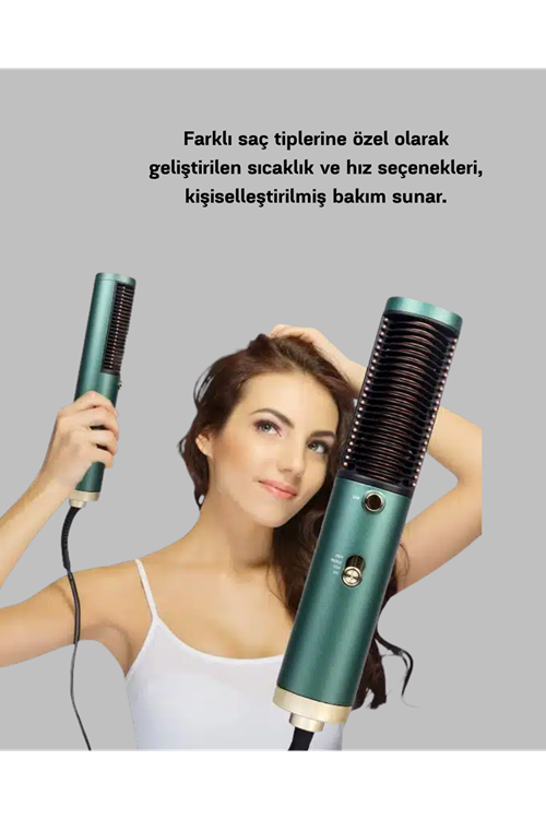 İyon Teknolojili Profesyonel Saç Kurutma ve Şekillendirme Makinesi 360° Dönebilen