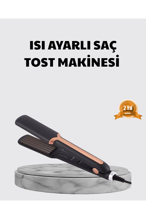 Tost Model Saç Şekillendirici Hızlı Isınan Isı Ayarlı