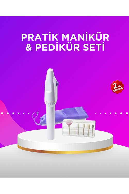 Elektrikli Manikür ve Pedikür Matkap Seti – Ayarlanabilir Hız, Ergonomik ve Sessiz