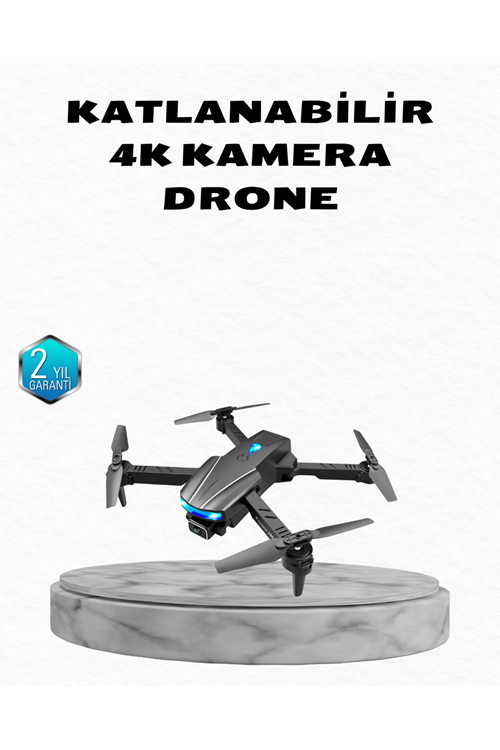 4K Kamera Özellikli Katlanabilir Drone Wi-Fi ve Yükseklik Sabitlemeli