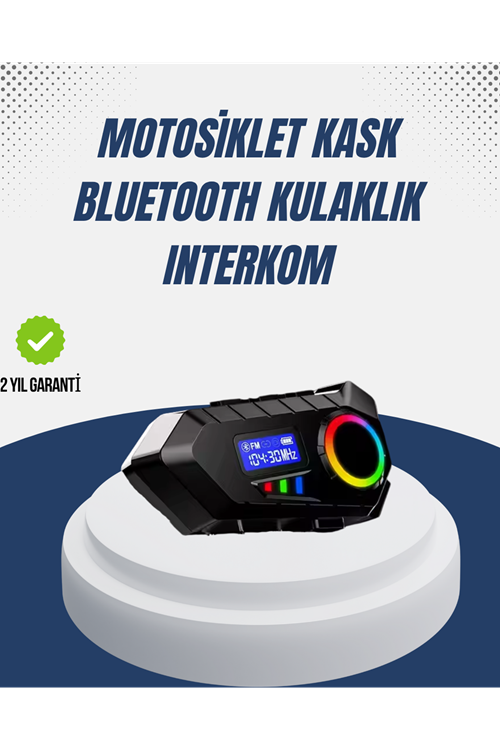 Kablosuz Bluetooth İnterkom IP65 Suya Dayanıklı 40mm HD Ses ve 40 Saat Pil