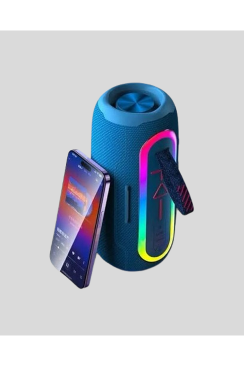 Taşınabilir Mini Bluetooth Hoparlör Güçlü Ses ve Şık Kırmızı Tasarım