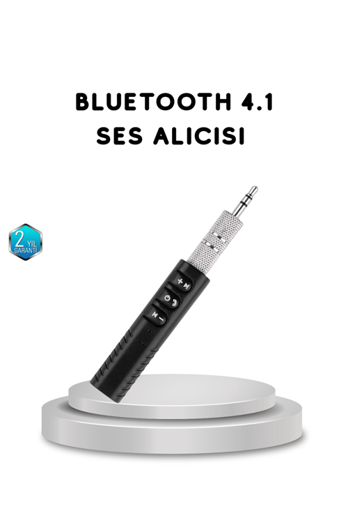 Mini Bluetooth Ses Alıcısı 3.5mm Girişli Kablosuz Müzik Adaptörü