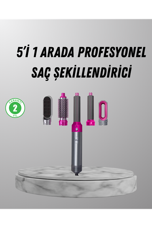 5’i 1 Arada Saç Şekillendirici Set Kuaför Düzeyinde Performans ve Ergonomik Tasarım