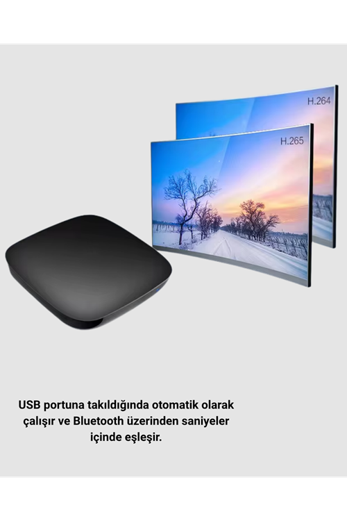 Android Auto Kablosuz Adaptör Bluetooth 5.0 ve 5.8GHz WiFi Destekli
