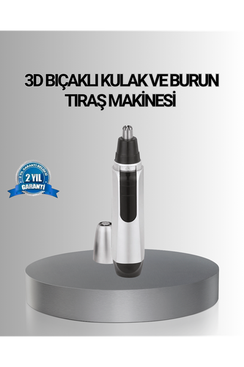 Kişisel Burun ve Kulak Tıraş Makinesi 3D Kavisli Bıçak ve Kompakt Tasarım