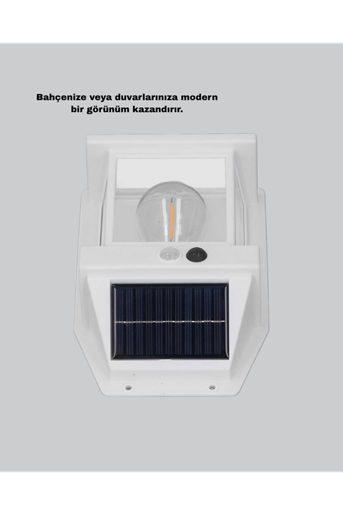 Solar Sensörlü Dış Mekan Lamba 3 Işık Modlu ve IP65 Dayanıklı