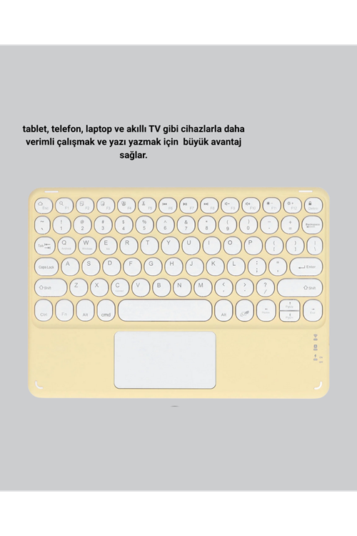 Kablosuz Bluetooth Klavye – Slim Taşınabilir Tasarım