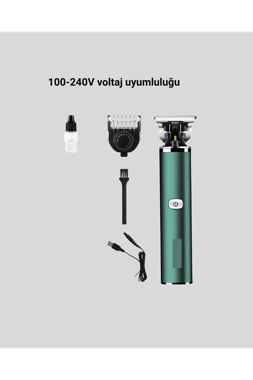 180 Dakika Kullanım Süreli Şarjlı Tıraş Makinesi – Hızlı Şarj, USB Girişli, Yüksek Kapasiteli
