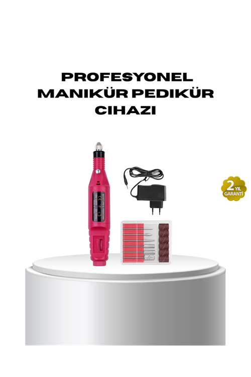 Profesyonel Tırnak Matkap Makinesi – USB Şarjlı, Ayarlanabilir Hız, Düşük Titreşimli ve Sessiz Çalışma
