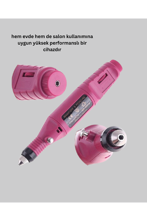 Profesyonel Tırnak Matkap Makinesi – USB Şarjlı, Ayarlanabilir Hız, Düşük Titreşimli ve Sessiz Çalışma