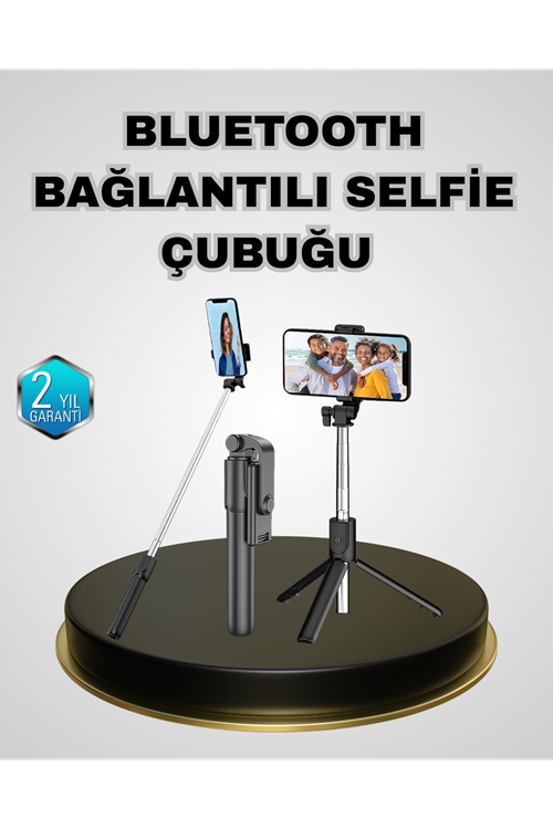 Bluetooth Selfie Çubuğu – Kablosuz, Hafif ve Yüksek Çözünürlüklü Çekim İçin