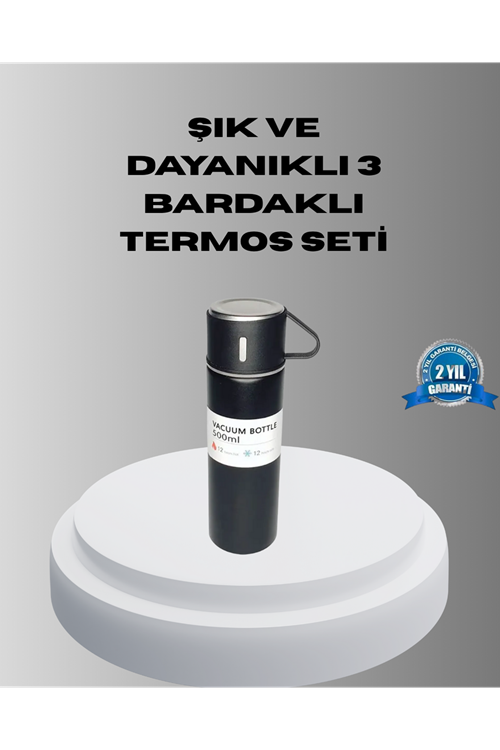 500 ml Vakumlu Termos – Çift Kat Paslanmaz Çelik, Sızdırmaz Kapağıyla Sıcak ve Soğuk İçeceklere Özel