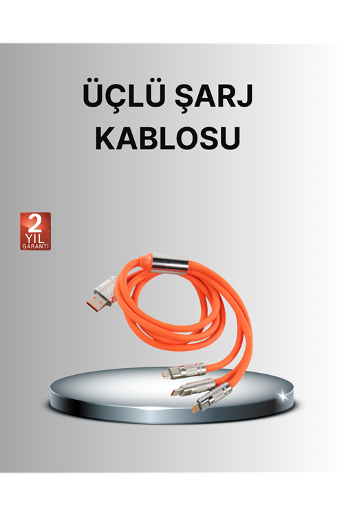Dayanıklı Hızlı Şarj Kablosu – Esnek, Kırılmaz ve Yüksek Hızlı Veri Aktarım Destekli