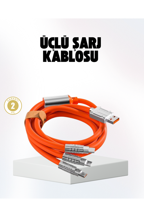 Hızlı Şarj Uyumlu Şarj Kablosu – Esnek Yapı, Güçlü Bağlantı, Yüksek Performans