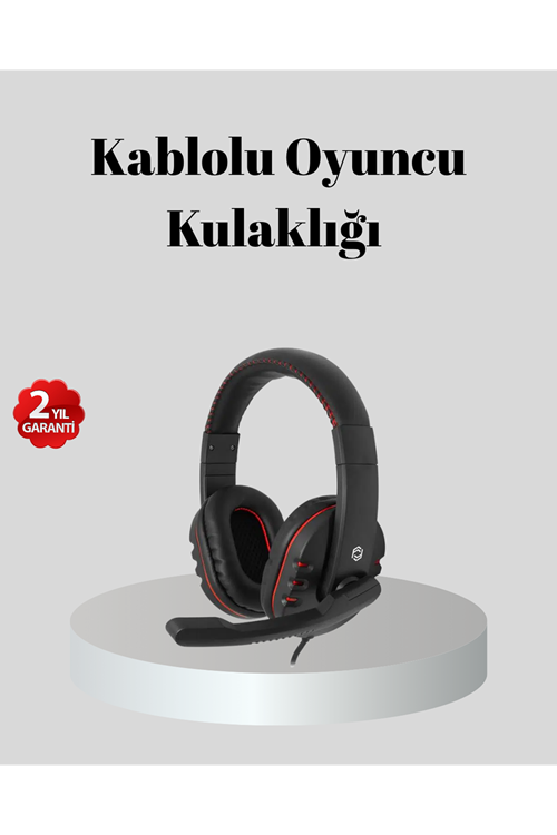 Stereo Ses Destekli Mikrofonlu Gaming Kulaklık – Yumuşak Pedli