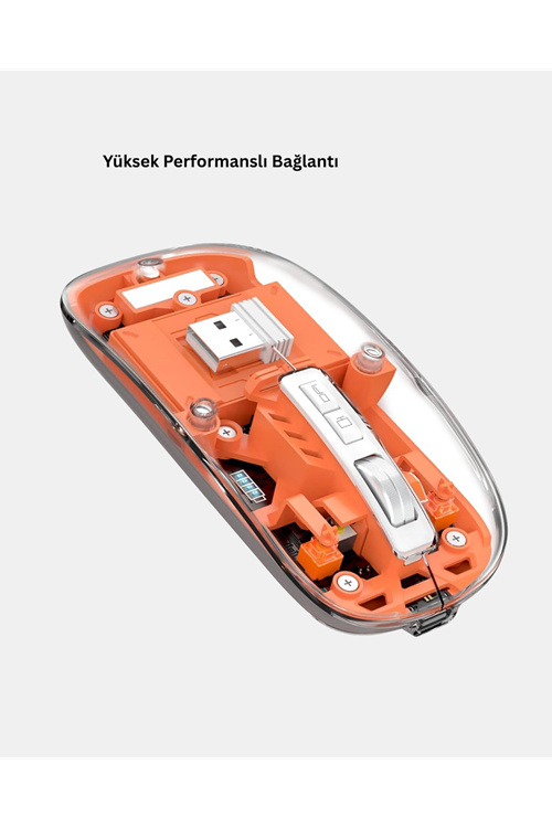 Kablosuz Çift Modlu Mouse – Bluetooth 5.0 + 2.4GHz