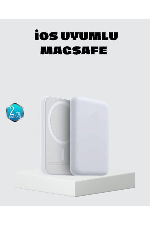 MagSafe 15W Kablosuz Hızlı Şarj, Lightning Girişli Taşınabilir Batarya