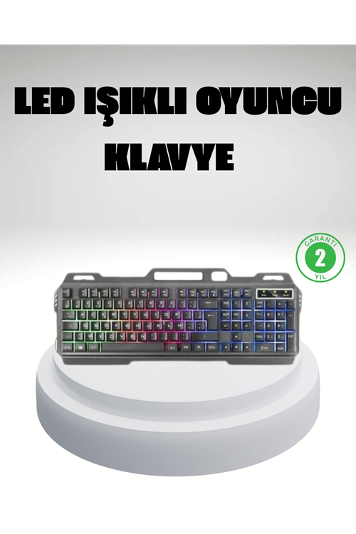 RGB Işıklı Oyuncu Klavye Mouse Seti – Türkçe Q, Ayarlanabilir DPI, Ergonomik ve Dayanıklı Tasarım