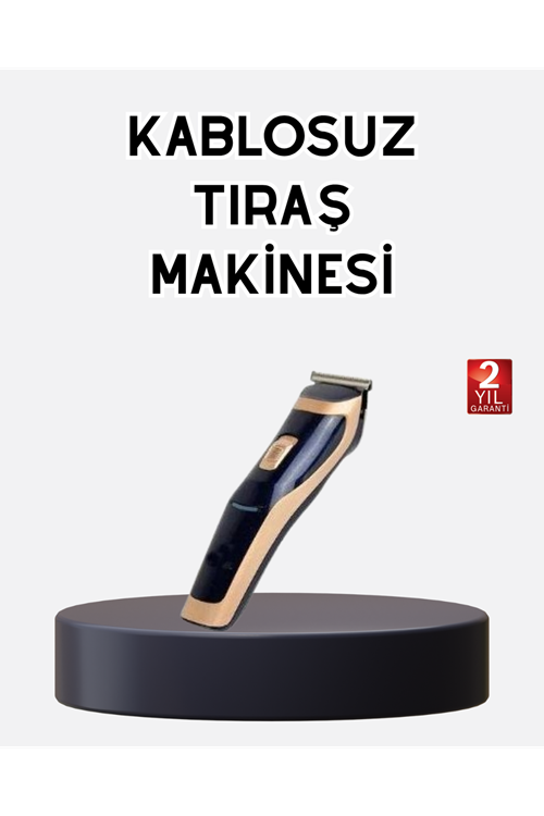 Profesyonel Şarjlı Saç ve Sakal Kesme Makinesi – Unisex, 12 mm Ayarlanabilir Başlık