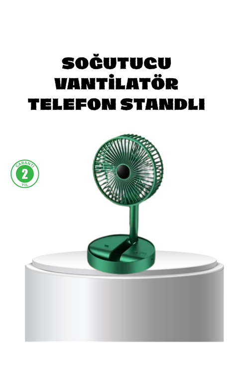 Katlanabilir Mini Fan – 3 Kademeli Soğutma, Şarjlı