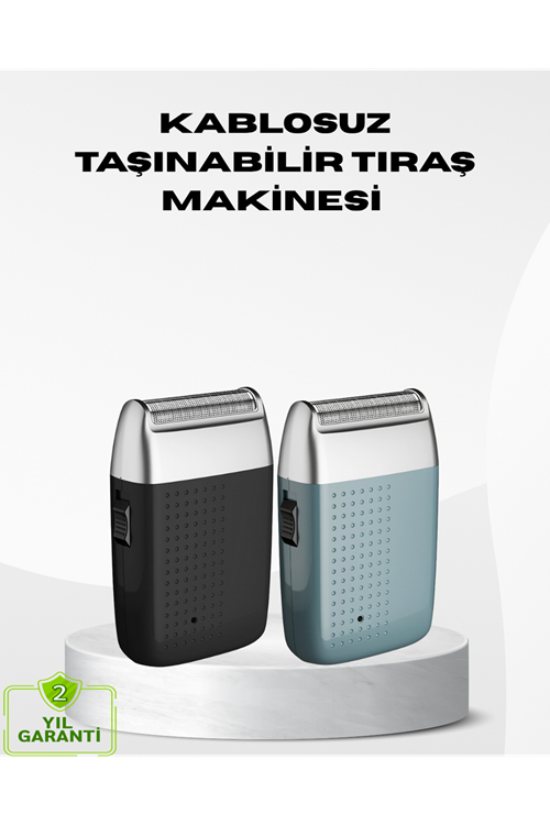 Kablosuz Şarjlı Sakal Tıraş Makinesi – Kuru Kullanım, Uzun Pil Ömrü