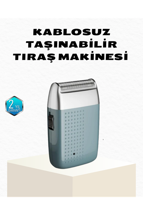 Şarjlı Kuru Kullanım Tıraş Makinesi – Kablosuz, Taşınabilir