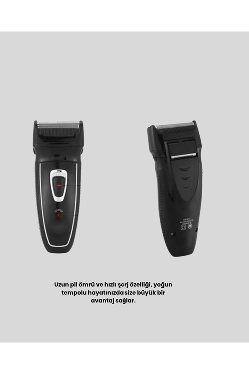 Uzun Pil Ömürlü Şarjlı Tıraş Makinesi – Hızlı Şarj, Ergonomik Tasarım, Çok Yönlü Kullanım