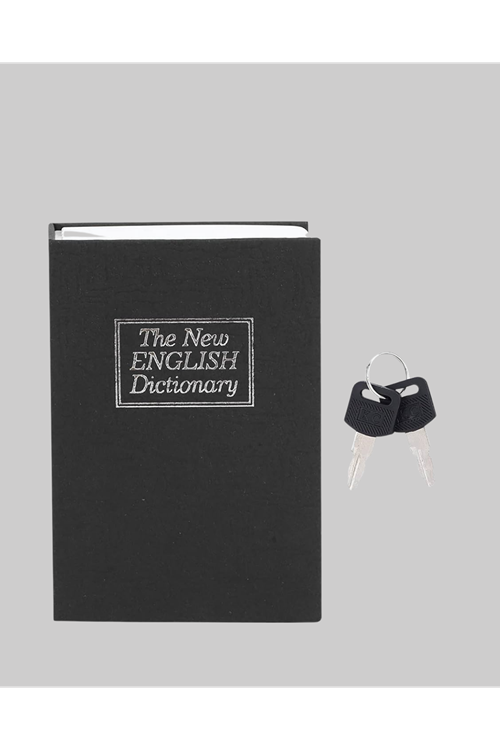 Gizli Kitap Kasa – Metal Gövdeli, Anahtarlı