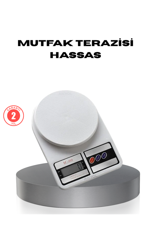 Hassas Dijital Mutfak Tartısı – 1g Doğruluk, LCD Ekran, Otomatik Kapanma