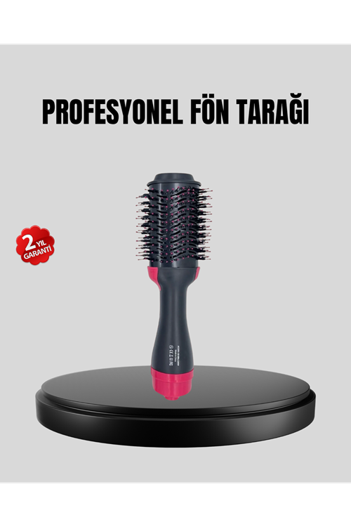 220°C Profesyonel Fön Tarağı – Negatif İyon Teknolojili, 3 Isı Kademeli, 1200W