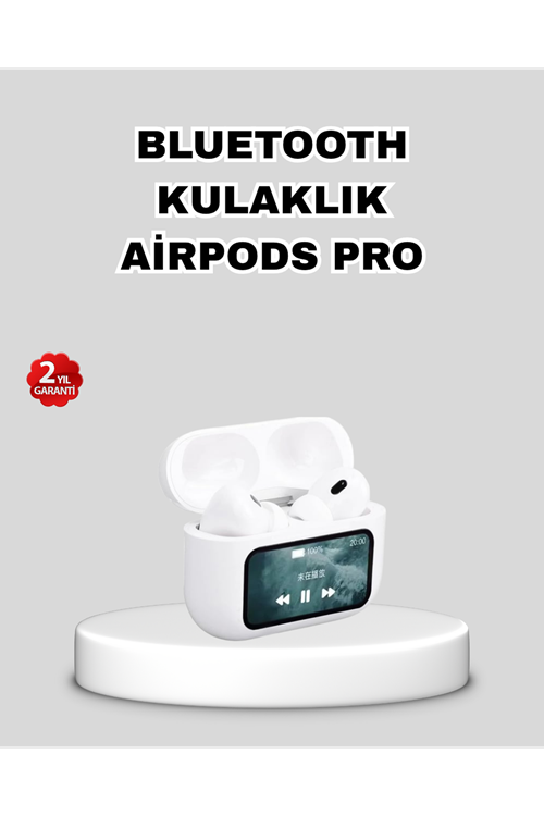 Dokunmatik Ekranlı Bluetooth Kulaklık – ANC, Suya Dayanıklı, Powerbank Kutulu