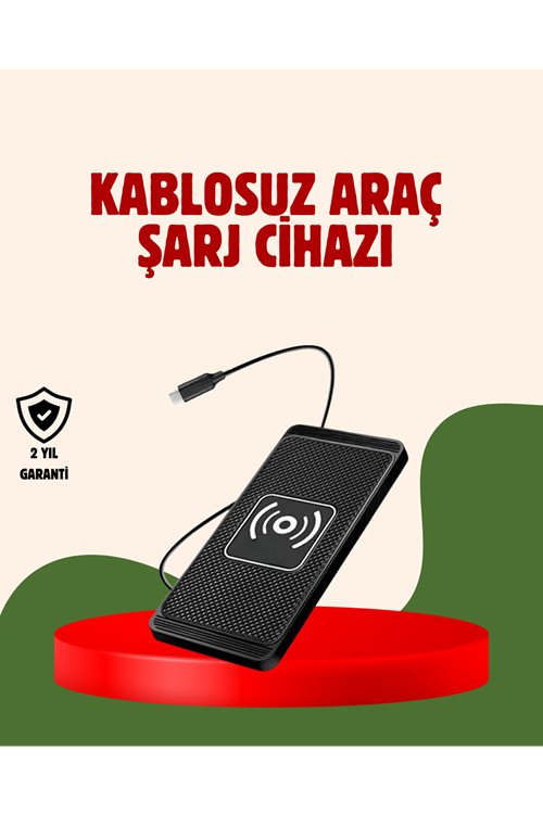 Kablosuz Manyetik Araç Şarj Pedi – Hızlı, Güvenli, Isınma Korumalı Tasarım