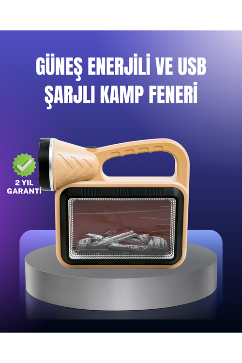 Solar Enerjili Alev Lambası – El Feneri ve Dekoratif Işık
