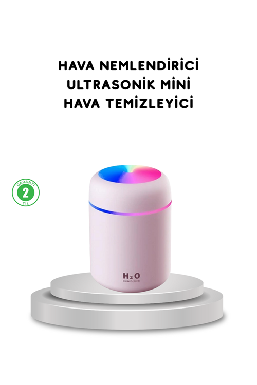 USB Bağlantılı LED Işıklı Hava Nemlendirici – Sessiz ve Kullanıcı Dostu Tasarım