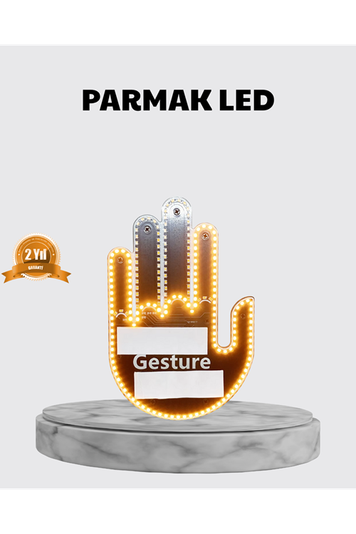 176 LED’li Amber Trafik Uyumlu Sinyal Işığı – El Hareketiyle Kontrol